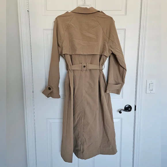 A New Day Tan Trench Coat with Belt - Picture 4 of 5